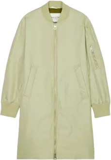 Куртка-бомбер удлиненного кроя<br/>с эластичными манжетами