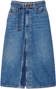 Юбка джинсовая<br/>с разрезом