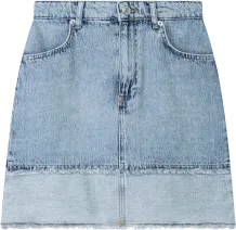 Юбка джинсовая<br/>с эффектом потертости